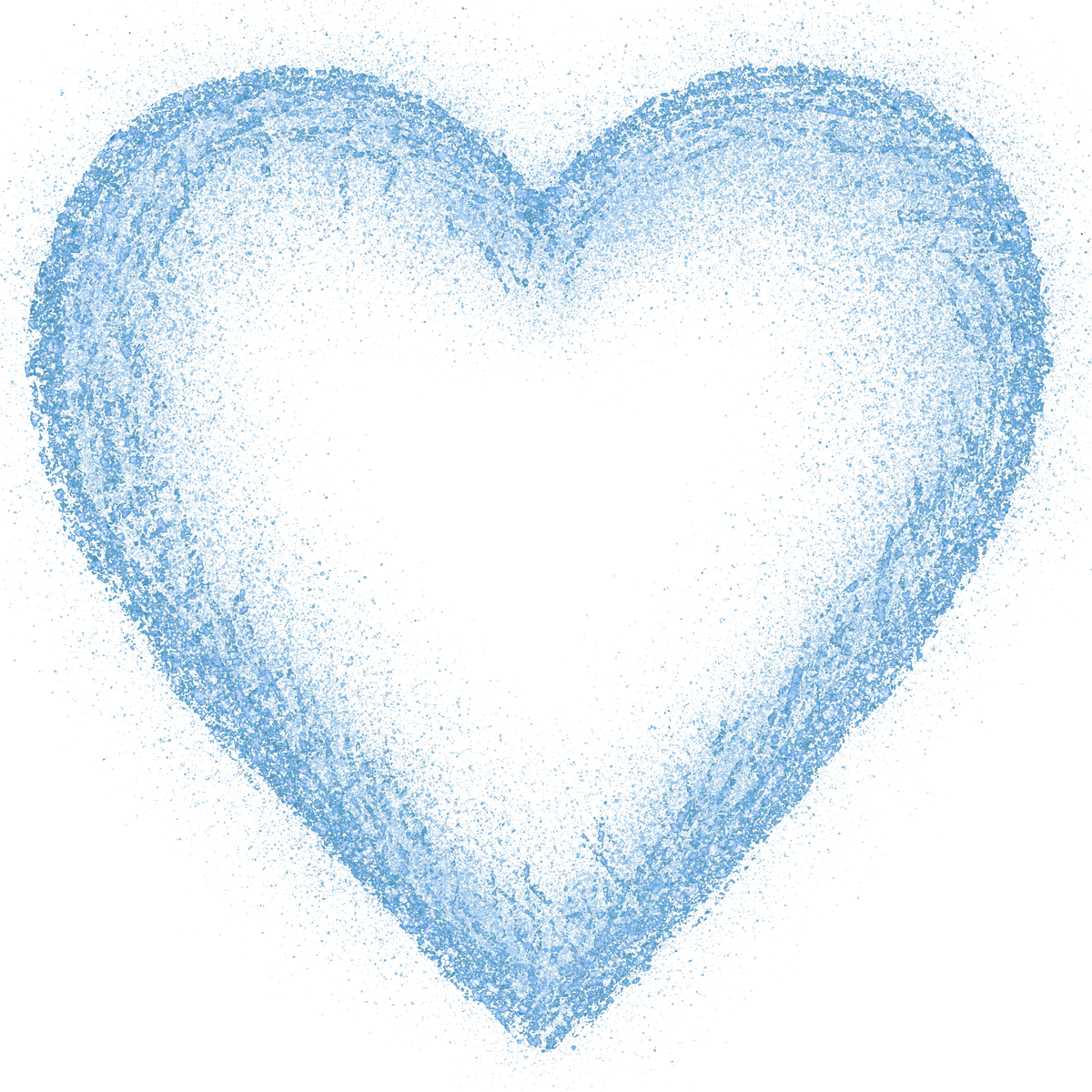 blue glitter heart